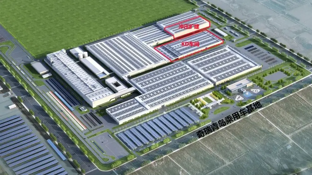 Ang Chery KD Parts Production Construction Construction Project Project sa Beam, ang EIHE nga si Chery Automobile Qingdao Base Construction Project nga 
