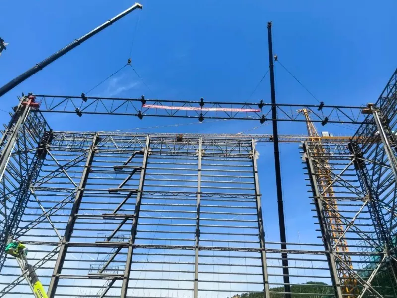 Nakompleto sa EHSS ang Beam Lifting sa National-level Shielding Hall para sa Hanhe Cable