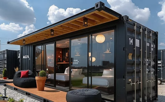 Green Prefabricated nga Balay
