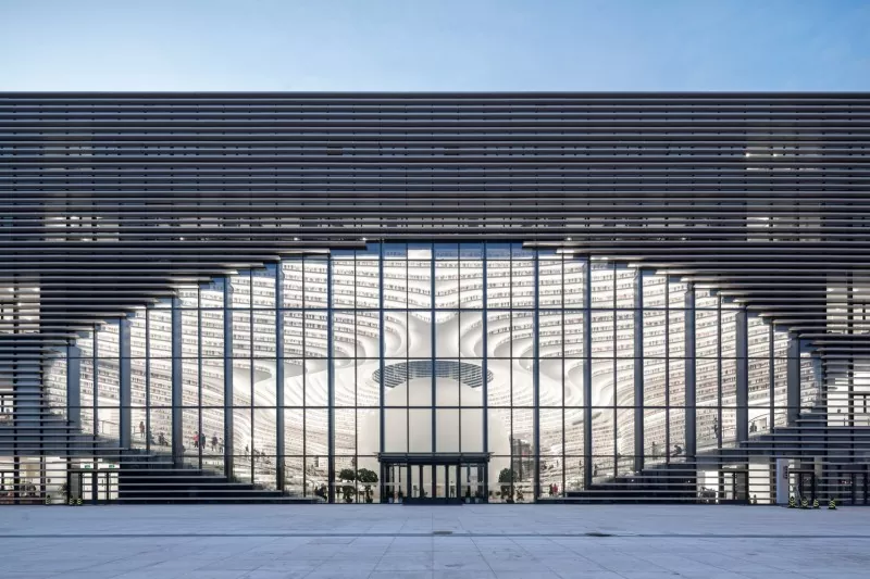 Steel Frame Urban Library