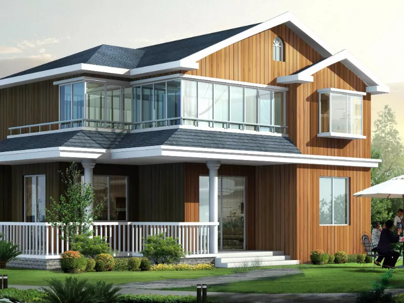 Luho ug moderno nga prefabricated light gauge prefab steel villa