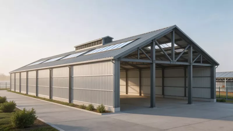 Steel Structure Pagtukod sa Chicken Shed